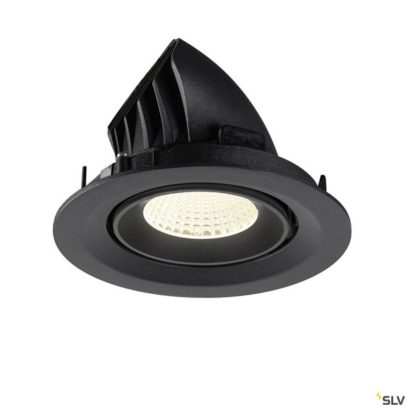 SLV 1009580 NUMINOS® GIMBLE M, Deckeneinbauleuchte,, 4000 K, 40°, schwarz