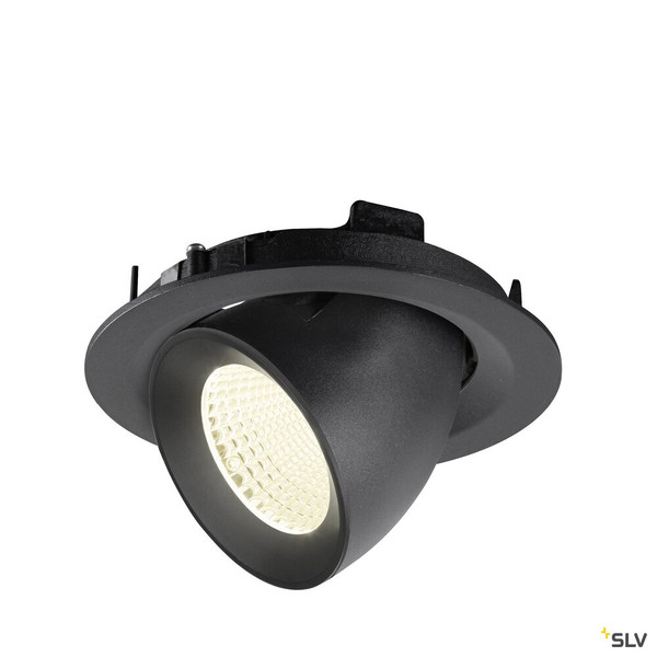 SLV 1009580 NUMINOS® GIMBLE M, Deckeneinbauleuchte,, 4000 K, 40°, schwarz