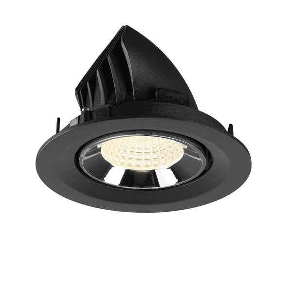 SLV 1009585 NUMINOS GIMBLE M, Deckeneinbauleuchte schwarz/chrom 4000K 55°
