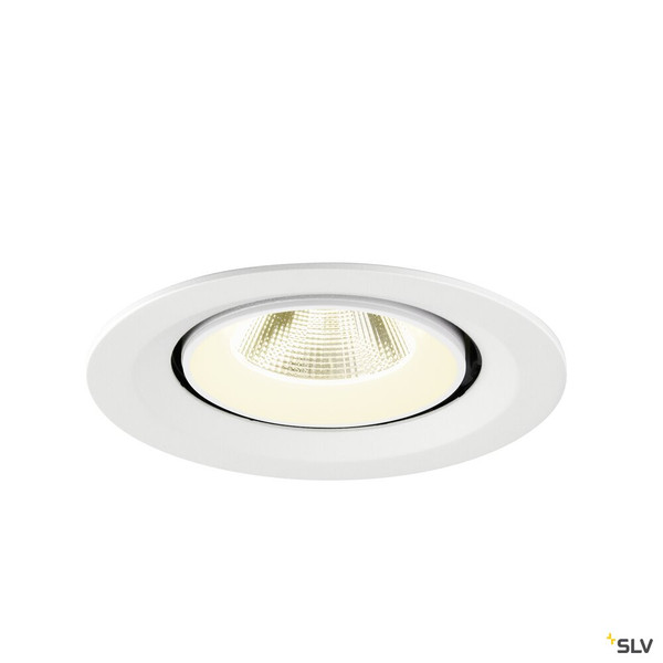 SLV 1009587 NUMINOS® GIMBLE M, Deckeneinbauleuchte,, 4000 K, 20°, weiß