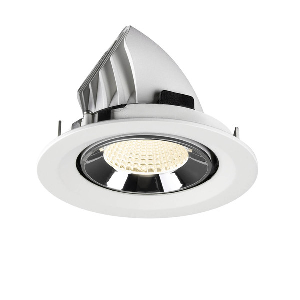 SLV 1009591 NUMINOS GIMBLE M, Deckeneinbauleuchte weiß/chrom 4000K 40°