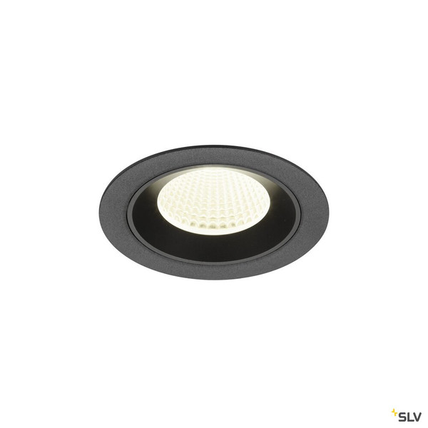 SLV 1009634 NUMINOS® M, Deckeneinbauleuchte, 4000 K, 40°, IP20, rund, schwarz