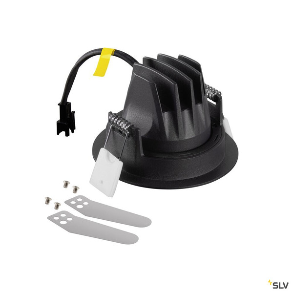 SLV 1009673 NUMINOS® MOVE M, Deckeneinbauleuchte, 3000 K, 55°, IP20, rund, schwarz