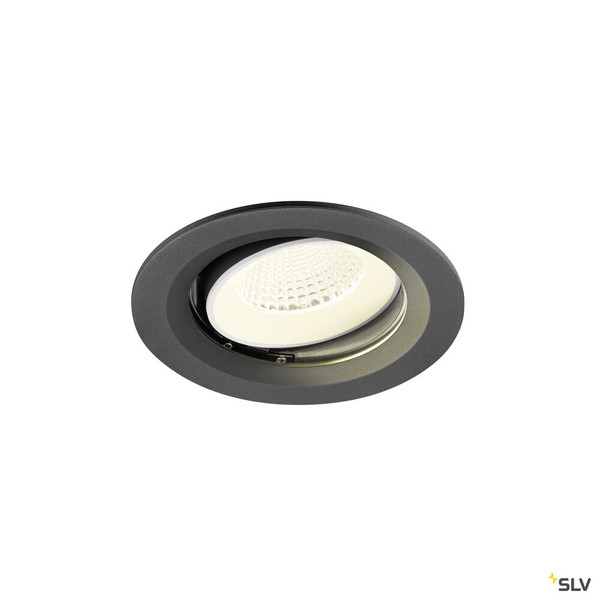 SLV 1009689 NUMINOS® MOVE M, Deckeneinbauleuchte, 4000 K, 40°, IP20, rund, schwarz / weiß