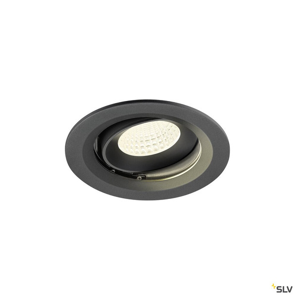 SLV 1009691 NUMINOS® MOVE M, Deckeneinbauleuchte, 4000 K, 55°, IP20, rund, schwarz