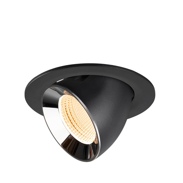 SLV 1009711 NUMINOS GIMBLE L, Deckeneinbauleuchte schwarz/chrom 2700K 55°