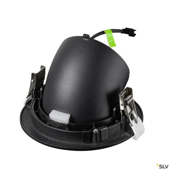 SLV 1009740 NUMINOS® GIMBLE L, Deckeneinbauleuchte, 4000 K, 20°, IP20, rund, schwarz / weiß