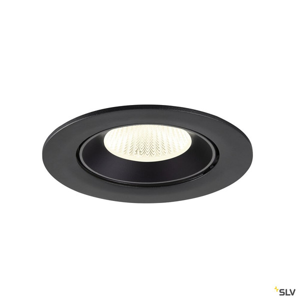 SLV 1009742 NUMINOS® GIMBLE L, Deckeneinbauleuchte, 4000 K, 40°, IP20, rund, schwarz