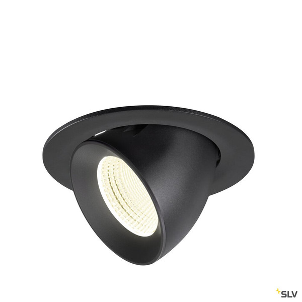 SLV 1009745 NUMINOS® GIMBLE L, Deckeneinbauleuchte, 4000 K, 55°, IP20, rund, schwarz