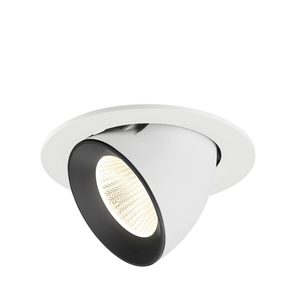 SLV 1009751 NUMINOS GIMBLE L, Deckeneinbauleuchte weiß/schwarz 4000K 40°