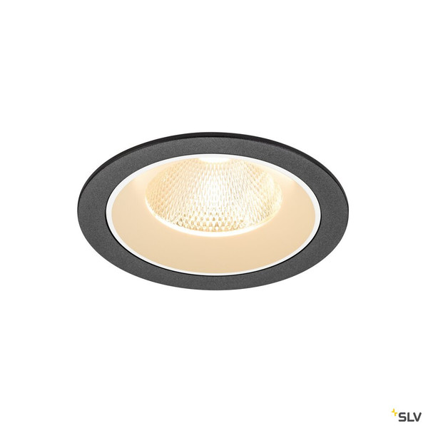 SLV 1009758 NUMINOS® L, Deckeneinbauleuchte, 2700 K, 20°, IP20, rund, schwarz / weiß