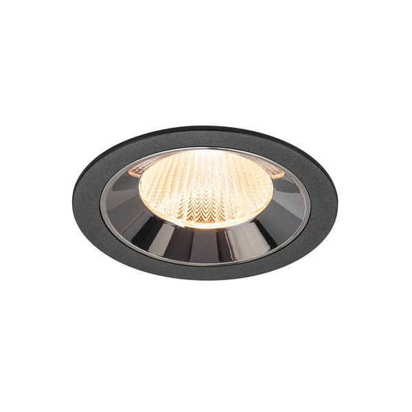 SLV 1009761 NUMINOS L, Deckeneinbauleuchte schwarz/chrom 2700K 40°