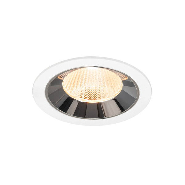 SLV 1009770 NUMINOS L, Deckeneinbauleuchte weiß/chrom 2700K 40°