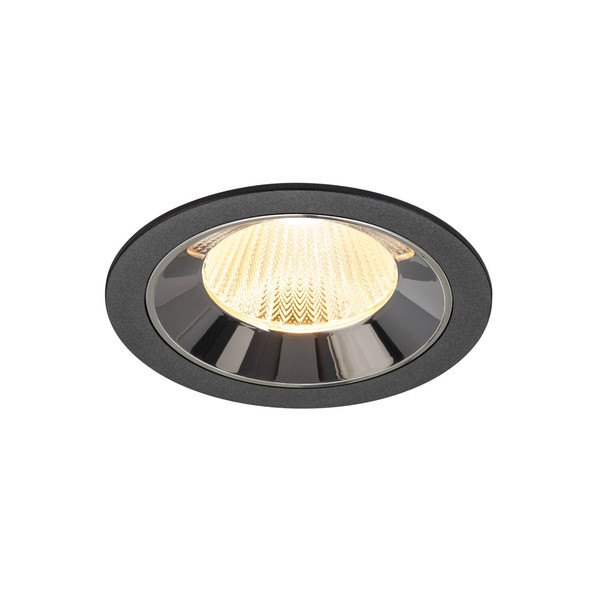 SLV 1009779 NUMINOS L, Deckeneinbauleuchte schwarz/chrom 3000K 40°