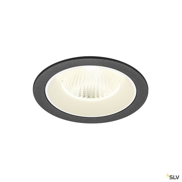 SLV 1009796 NUMINOS® L, Deckeneinbauleuchte, 4000 K, 40°, IP20, rund, schwarz / weiß