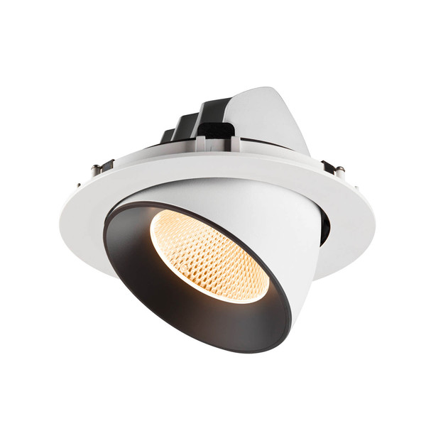 SLV 1009873 NUMINOS GIMBLE XL, Deckeneinbauleuchte weiß/schwarz 2700K 20°