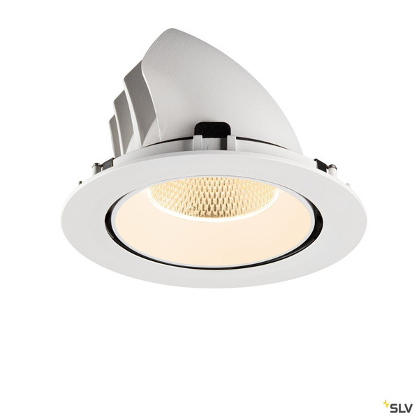 SLV 1009874 NUMINOS® GIMBLE XL, Deckeneinbauleuchte,, 2700 K, 20°, weiß