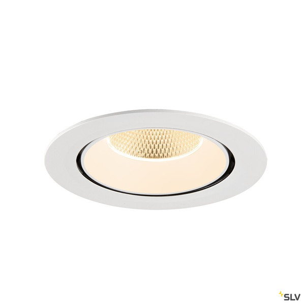 SLV 1009874 NUMINOS® GIMBLE XL, Deckeneinbauleuchte,, 2700 K, 20°, weiß