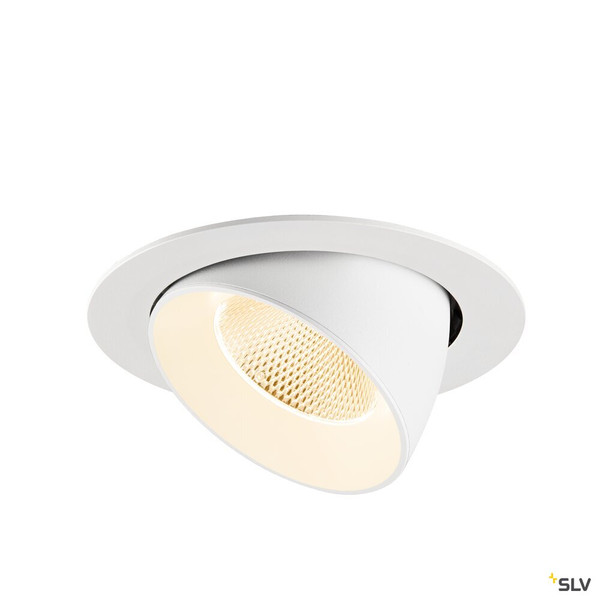 SLV 1009874 NUMINOS® GIMBLE XL, Deckeneinbauleuchte,, 2700 K, 20°, weiß