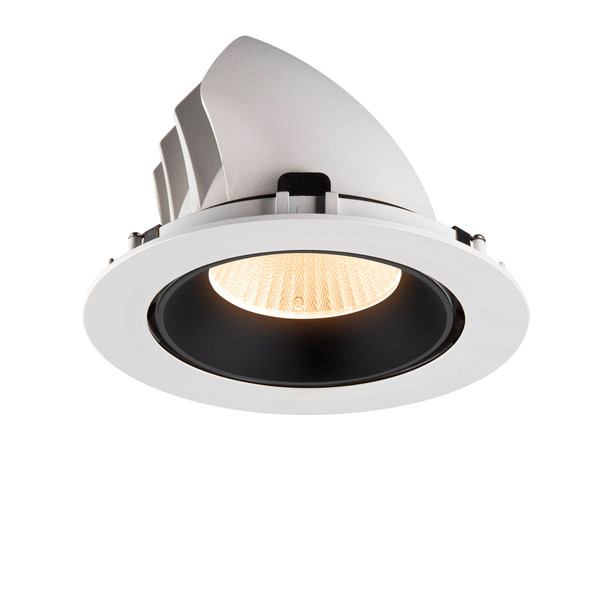 SLV 1009876 NUMINOS GIMBLE XL, Deckeneinbauleuchte weiß/schwarz 2700K 40°