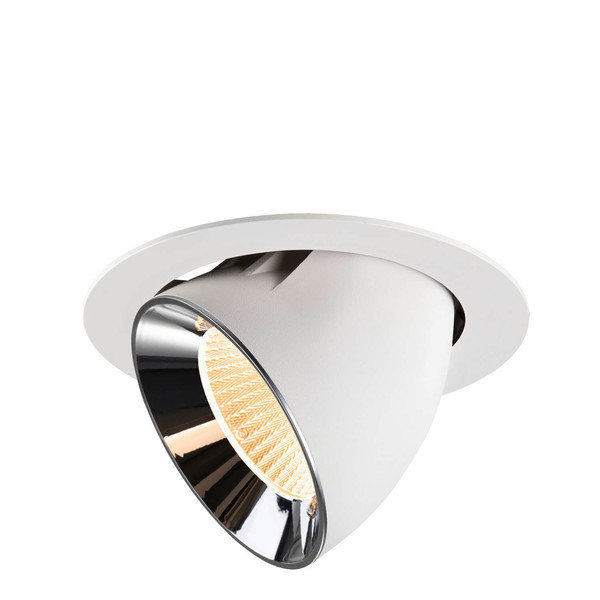 SLV 1009878 NUMINOS GIMBLE XL, Deckeneinbauleuchte weiß/chrom 2700K 40°