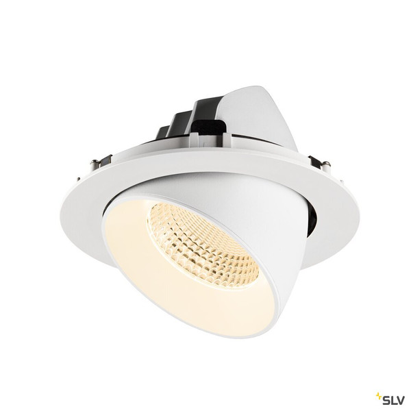 SLV 1009880 NUMINOS® GIMBLE XL, Deckeneinbauleuchte,, 2700 K, 55°, weiß
