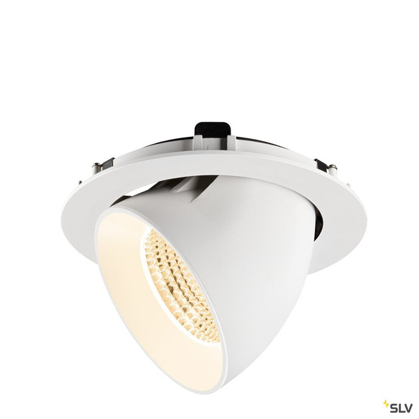 SLV 1009880 NUMINOS® GIMBLE XL, Deckeneinbauleuchte,, 2700 K, 55°, weiß