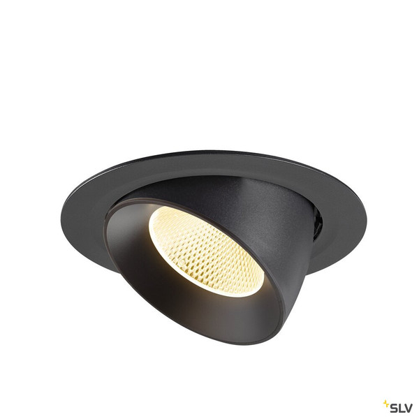 SLV 1009882 NUMINOS® GIMBLE XL, Deckeneinbauleuchte,, 3000 K, 20°, schwarz