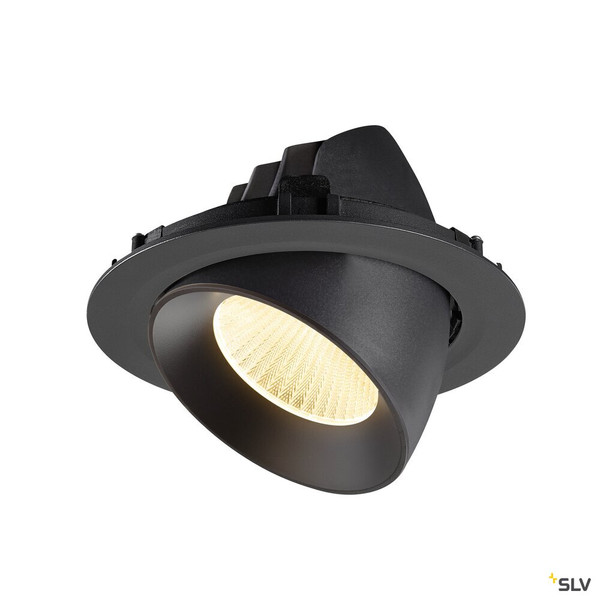SLV 1009885 NUMINOS® GIMBLE XL, Deckeneinbauleuchte,, 3000 K, 40°, schwarz