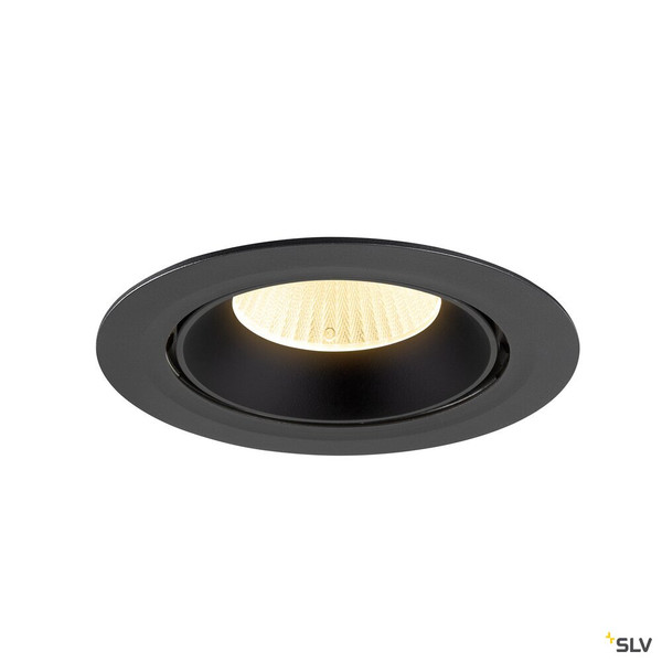 SLV 1009885 NUMINOS® GIMBLE XL, Deckeneinbauleuchte,, 3000 K, 40°, schwarz