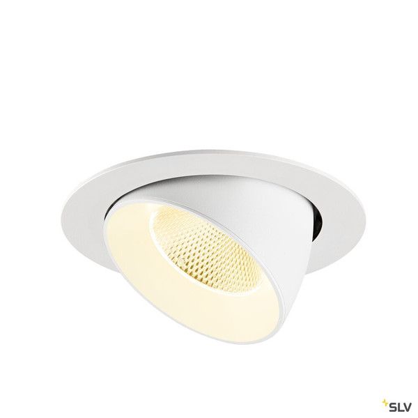 SLV 1009892 NUMINOS® GIMBLE XL, Deckeneinbauleuchte,, 3000 K, 20°, weiß