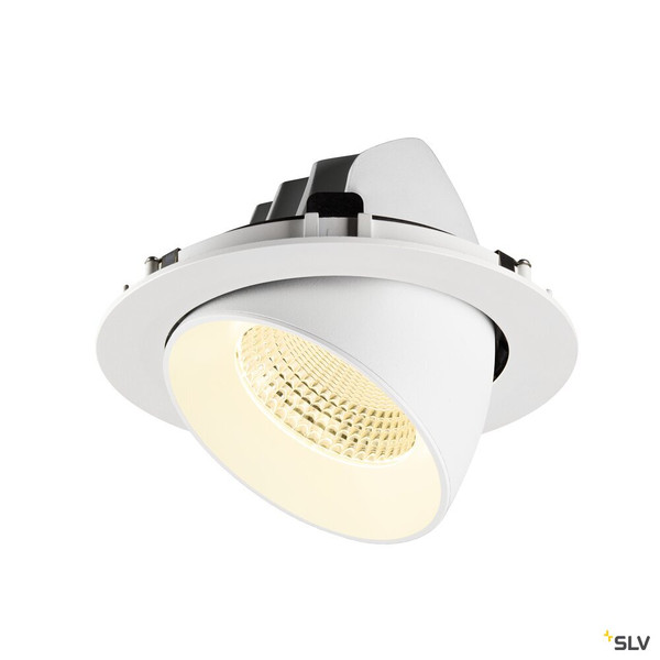 SLV 1009898 NUMINOS® GIMBLE XL, Deckeneinbauleuchte,, 3000 K, 55°, weiß