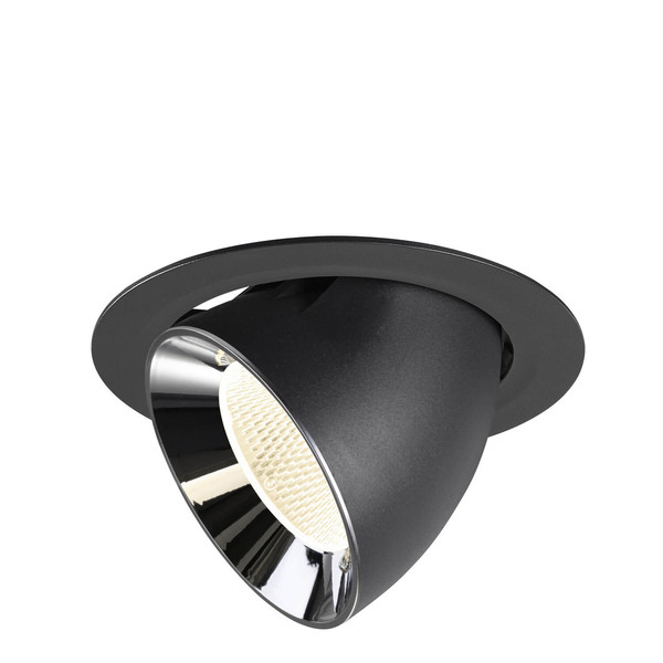 SLV 1009902 NUMINOS GIMBLE XL, Deckeneinbauleuchte schwarz/chrom 4000K 20°