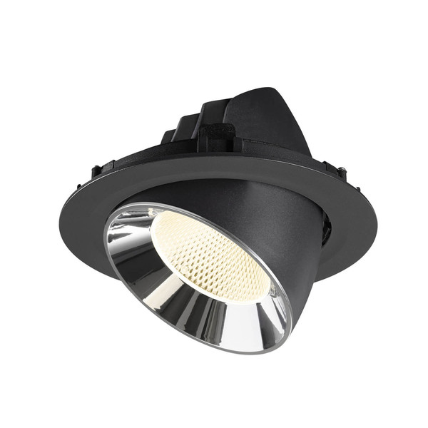 SLV 1009902 NUMINOS GIMBLE XL, Deckeneinbauleuchte schwarz/chrom 4000K 20°
