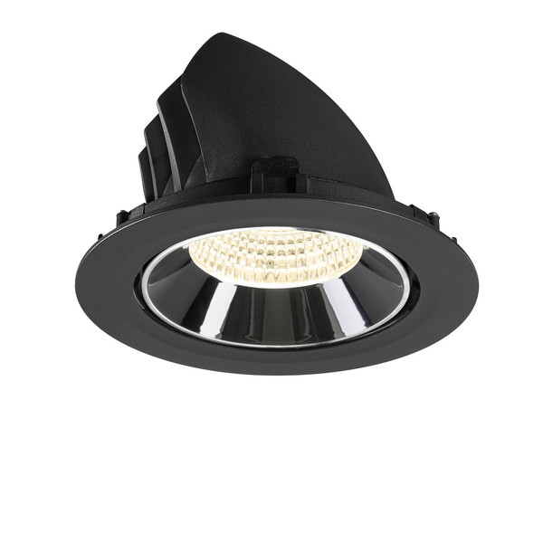 SLV 1009908 NUMINOS GIMBLE XL, Deckeneinbauleuchte schwarz/chrom 4000K 55°