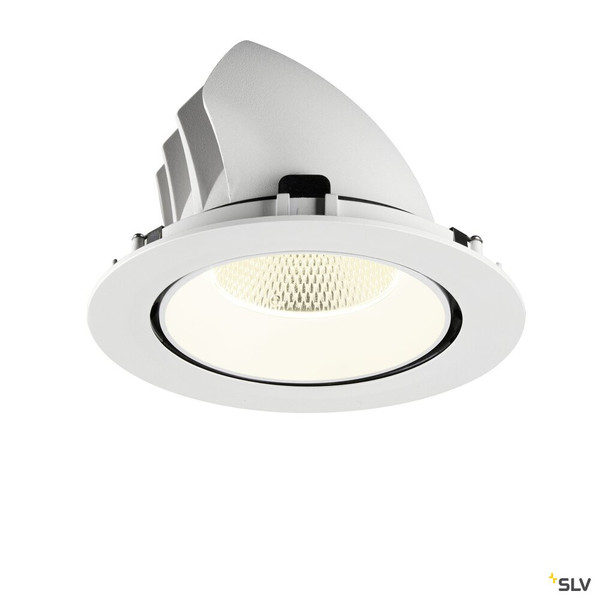 SLV 1009910 NUMINOS® GIMBLE XL, Deckeneinbauleuchte,, 4000 K, 20°, weiß