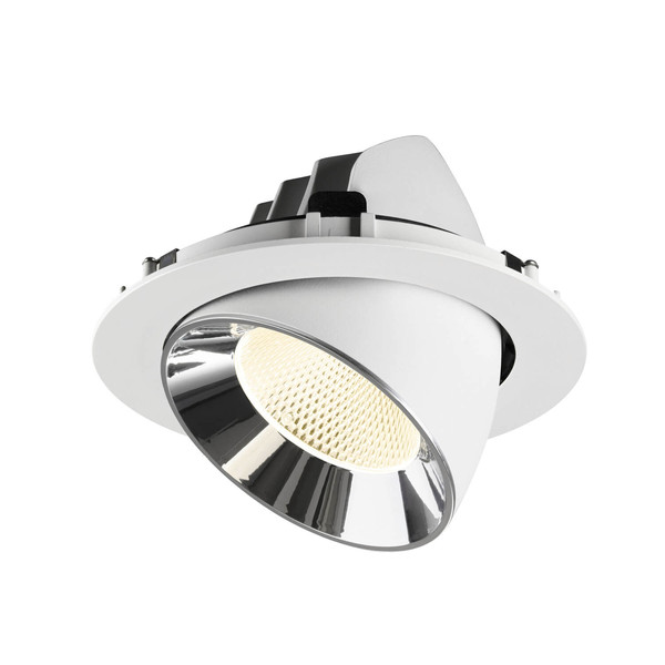 SLV 1009911 NUMINOS GIMBLE XL, Deckeneinbauleuchte weiß/chrom 4000K 20°