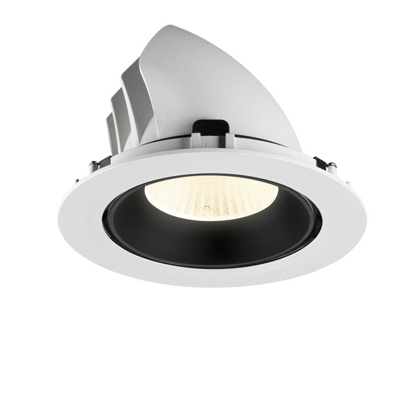 SLV 1009912 NUMINOS GIMBLE XL, Deckeneinbauleuchte weiß/schwarz 4000K 40°