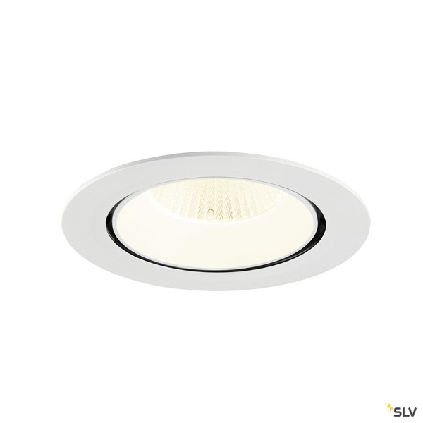 SLV 1009913 NUMINOS® GIMBLE XL, Deckeneinbauleuchte,, 4000 K, 40°, weiß