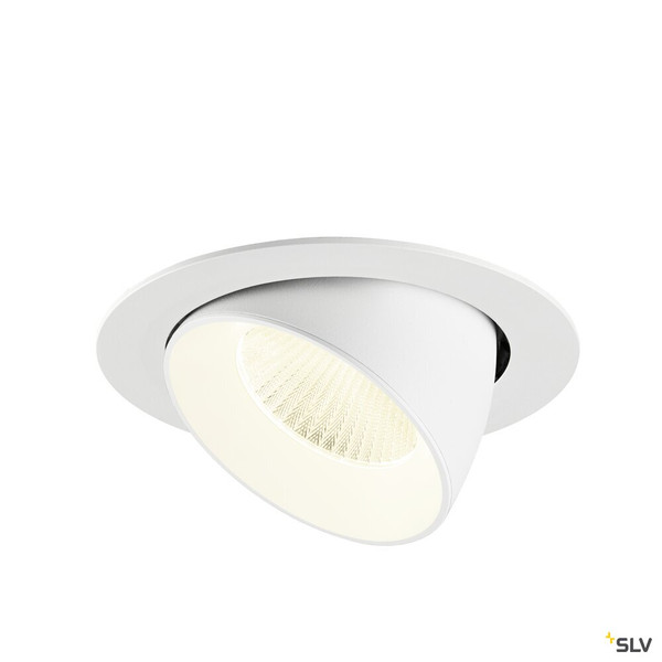 SLV 1009913 NUMINOS® GIMBLE XL, Deckeneinbauleuchte,, 4000 K, 40°, weiß