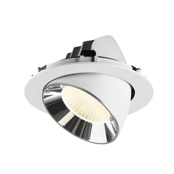 SLV 1009914 NUMINOS GIMBLE XL, Deckeneinbauleuchte weiß/chrom 4000K 40°