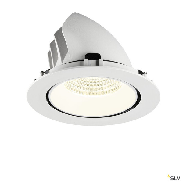 SLV 1009916 NUMINOS® GIMBLE XL, Deckeneinbauleuchte,, 4000 K, 55°, weiß