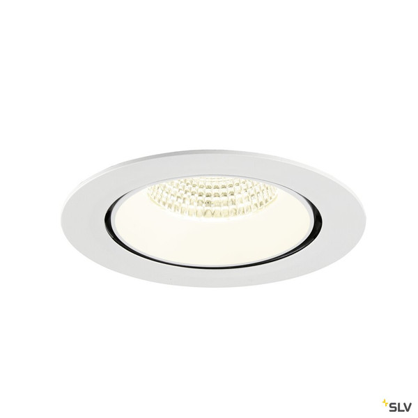 SLV 1009916 NUMINOS® GIMBLE XL, Deckeneinbauleuchte,, 4000 K, 55°, weiß