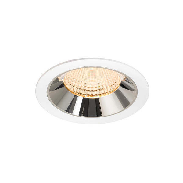 SLV 1009935 NUMINOS XL, Deckeneinbauleuchte weiß/chrom 2700K 55°