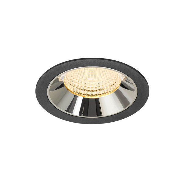 SLV 1009944 NUMINOS XL, Deckeneinbauleuchte schwarz/chrom 3000K 55°