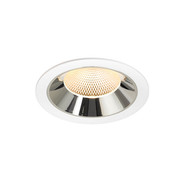 SLV 1009950 NUMINOS XL, Deckeneinbauleuchte weiß/chrom 3000K 40°