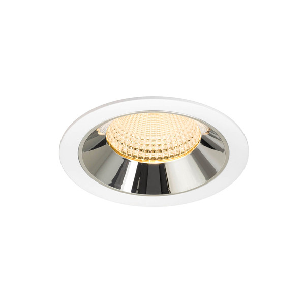 SLV 1009953 NUMINOS XL, Deckeneinbauleuchte weiß/chrom 3000K 55°