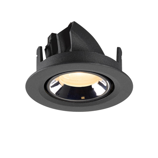 SLV 1010046 NUMINOS GIMBLE XS, Deckeneinbauleuchte schwarz/chrom 3000K 20°