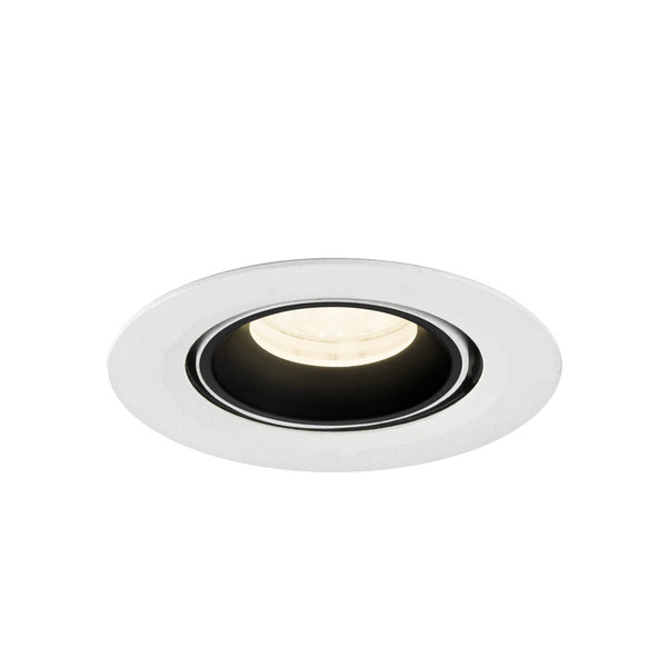 SLV 1010074 NUMINOS GIMBLE XS, Deckeneinbauleuchte weiß/schwarz 4000K 40°