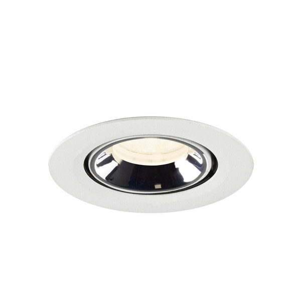 SLV 1010076 NUMINOS GIMBLE XS, Deckeneinbauleuchte weiß/chrom 4000K 40°